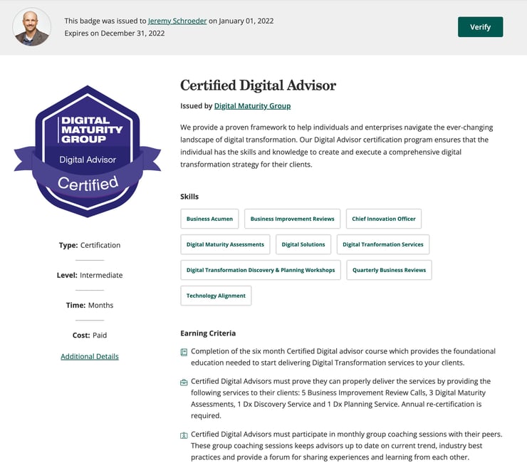 CDAP Digital Advisor Certification